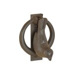 Heurtoir de porte oiseaux en fonte