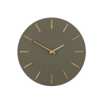 Horloge en aluminium vert fonc d35, 6