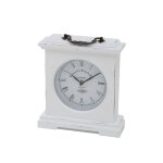 Horloge  poser en bois blanc h24cm