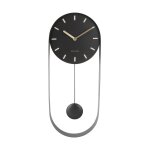 Horloge en métal noire h50cm Horloge en métal noire h50cm