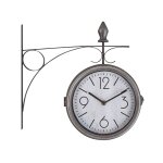 Horloge murale 34 cm métal argenté Horloge murale 34 cm métal argenté