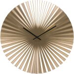 Horloge murale acier couleur or 40cm
