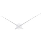 Horloge murale en aluminium en argent d90 Horloge murale en aluminium en argent d90