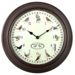 Horloge murale chants des oiseaux
