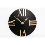 Horloge murale design eva diam. 30, 5 cm noir et or Horloge murale design eva diam. 30, 5 cm noir et or