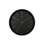 Horloge murale fer noir 35cm