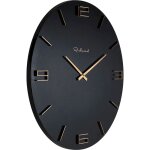 Horloge murale laiton noir
