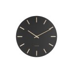 Horloge murale en métal noire d30 Horloge murale en métal noire d30