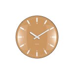 Horloge murale plastique jaune 35x35x35cm
