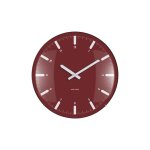 Horloge murale plastique rouge 35x35x35cm