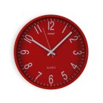 Horloge murale en polypropyl�ne rouge