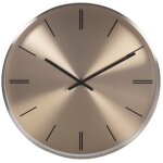 Horloge murale ronde en aluminium doré, blanc et noir d40 Horloge murale ronde en aluminium doré, blanc et noir d40