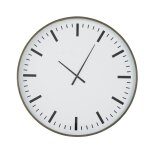 Horloge murale ronde blanche, noire et grise d100 Horloge murale ronde blanche, noire et grise d100