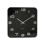 Horloge murale verre noir 35x35cm Horloge murale verre noir 35x35cm