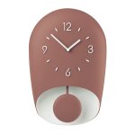 Horloge avec pendule en acrylique rouge