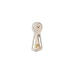 Horloge pendule en terrazzo blanc Horloge pendule en terrazzo blanc