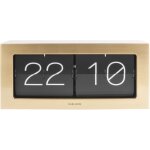 Horloge de table acier couleur or 37x17, 5x9cm