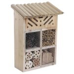 Htel  insectes en bois et bambou, hauteur 28 cm
