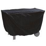 Housse pour barbecue taille l rectangulaire en toile noire Housse pour barbecue taille l rectangulaire en toile noire