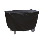 Housse pour barbecue taille s rectangulaire en toile noire Housse pour barbecue taille s rectangulaire en toile noire