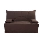 Housse de bz en coton marron 140 x 190 cm