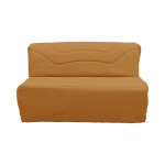 Housse de bz en coton recycl curry - 140 x 190 cm