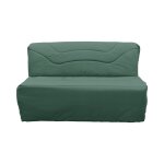 Housse de bz en coton recycl vert fougre - 160 x 200 cm