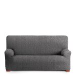 Housse de canapé 2 places extensible gris foncé 140 - 200 cm Housse de canapé 2 places extensible gris foncé 140 - 200 cm