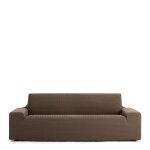 Housse de canap 2 places extensible marron 140 * 200 cm