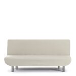 Housse de canap 3 places clic clac extensible cru 180 200 cm