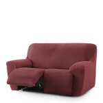 Housse de canap 3 places relax extensible bordeaux 200 - 260 cm