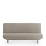 Housse de canap click clack extensible taupe 180 - 230 cm