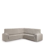 Housse de canap en coin 3 + 2 places cru 600 cm