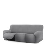 Housse de canap relax extensible 3 places x 3 gris 200 * 260 cm