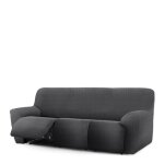 Housse de canap� relax extensible 3 places x 3 gris fonc� 200 * 260 cm