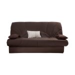 Housse de clic - clac et bande socle en coton marron 130 x 190 cm Housse de clic - clac et bande socle en coton marron 130 x 190 cm