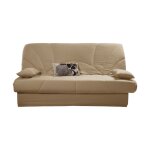 Housse de clic - clac en coton marron 130 x 190 cm