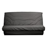 Housse de clic - clac en coton recycl anthracite 130 x 190 cm