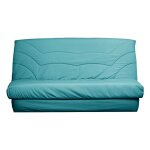 Housse de clic - clac en coton recyclé bleu canard 130 x 190 cm Housse de clic - clac en coton recyclé bleu canard 130 x 190 cm
