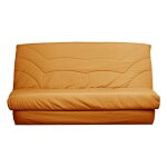 Housse de clic - clac en coton recyclé curry 130 x 190 cm Housse de clic - clac en coton recyclé curry 130 x 190 cm