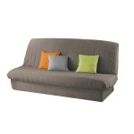 Housse de clic - clac matelass�e polyester taupe 140x200 cm