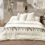 Housse de couette 200x200 berbère coton + 2 taies Housse de couette 200x200 berbère coton + 2 taies