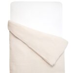 Housse de couette b�b� en gaze de coton beige 100x140 cm