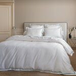 Housse de couette coton blanc 140x200 cm Housse de couette coton blanc 140x200 cm