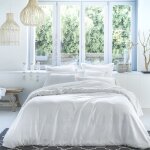 Housse de couette coton blanc 240x220 cm