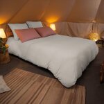 Housse de couette en coton gris 240x220 cm