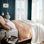 Housse de couette en coton rose 100x140 cm