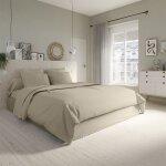 Housse de couette coton sable 240x260 cm Housse de couette coton sable 240x260 cm