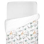 Housse de couette enfant r�versible en satin de coton 140x200 cm