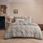 Housse de couette en flanelle de coton multicolore 260 x 240 cm